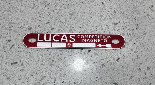 Lucas magneto label - lucas,