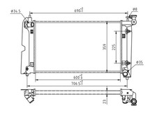 RADIATOR ENGINE COOLING FITS