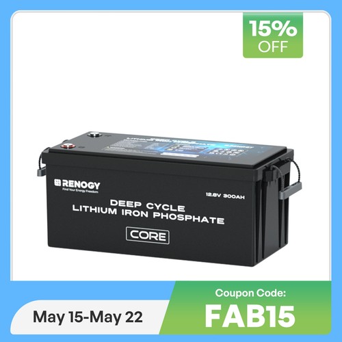 Renogy 300ah 12v - renogy, lifepo4