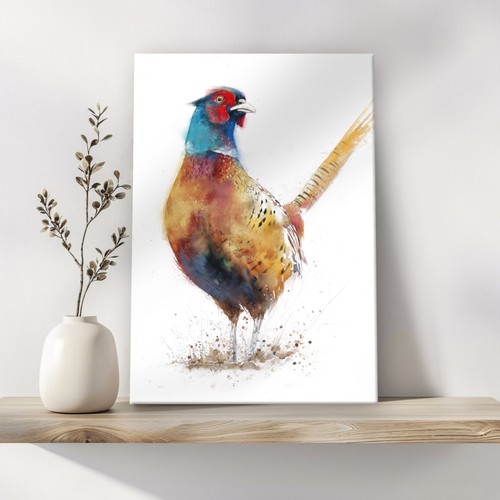 Pheasant wall art canvas print - wall,