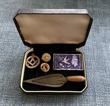 Vintage Masonic Fob, Lapel Pins and various collectibles .