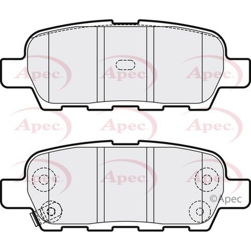 Apec brake pads pad1264 - brake,