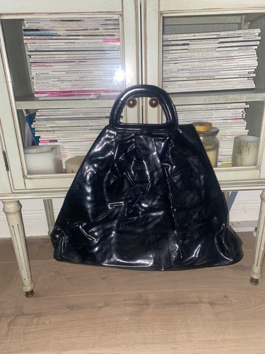 Primark large black patent - black,