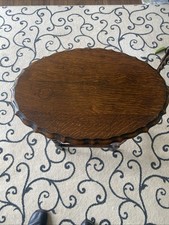 Vintage oval wood piecrust - vintage,