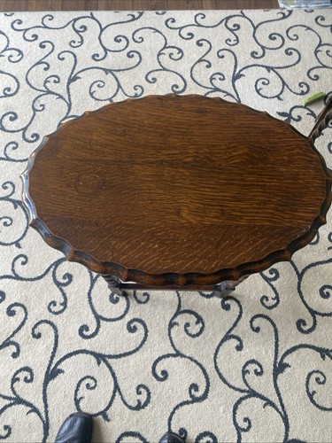 Vintage oval wood - vintage, piecrust