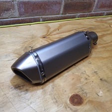 Universal Exhaust muffler titanium 51mm diameter