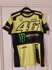 Valentino Rossi Mens Tshirt Size Large Moto GP VR 46 Monster Energy