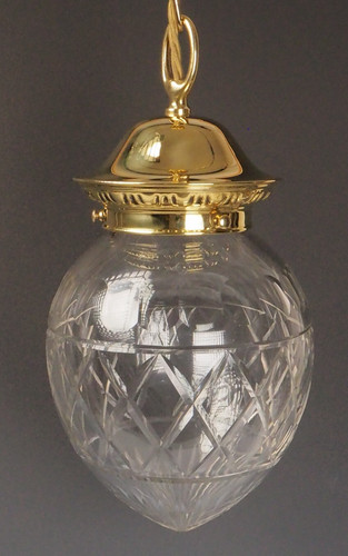 Cut glass pendant light - cut,