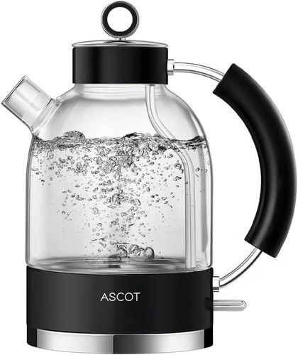 Ascot electric glass kettle - glass,