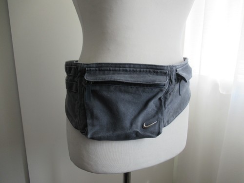 Nike grey canvas waist - grey,