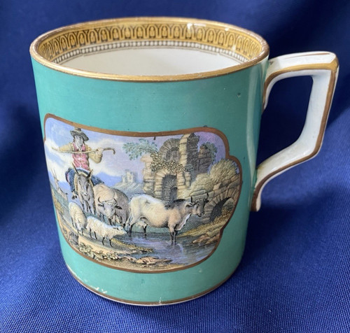 Prattware mug antique - mug,