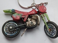 VintageRETRO Keyring Plastic Racing MotorBike Motorbiking Motorcycle Trails Bike