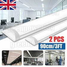 2 x 3FT 4500K 900MM LED BATTEN