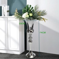 Large Flower Vase Tall Floor Standing Vase Large Glass Urn Wedding Table 74cm UK