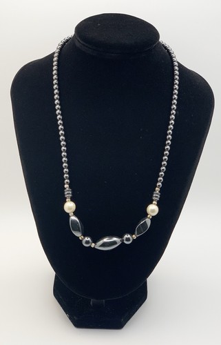 Vintage hematite beaded - vintage,