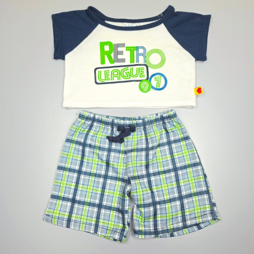 Build bear white navy retro - a,