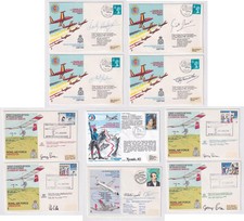 Signed Covers inc Masherbrum. Red Devils BOB x 4, Hang Glider Lambourn Downs x 4