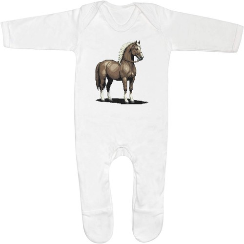 Noble horse baby romper - 'noble,