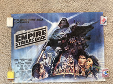 1980 Star Wars EMPIRE STRIKES BACK Style B original 30x40 British Quad