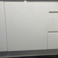 600mm White High Gloss