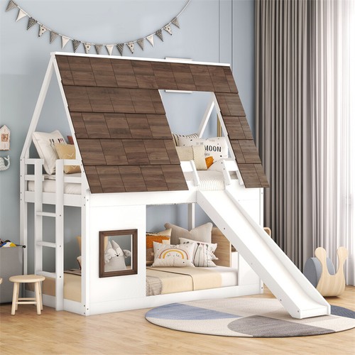 Twin size house bunk - house,
