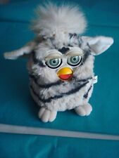 ~ FURBY Rare 1998 Vintage ~ Zebra Blue Eyes FULLY WORKING Interactive Talking