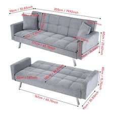 2 Seater Sleeper Sofa Recliner