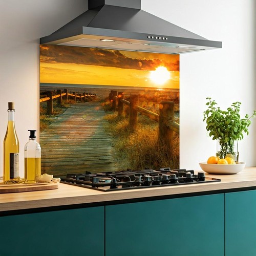 Printed glass kitchen - glass,
