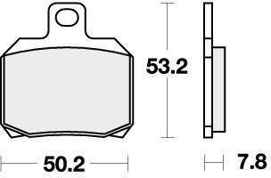 Sbs brake pads rear - sbs, for