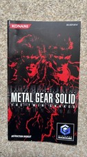 Metal Gear Solid (Nintendo GameCube) PAL Manual / Instruction Booklet Only