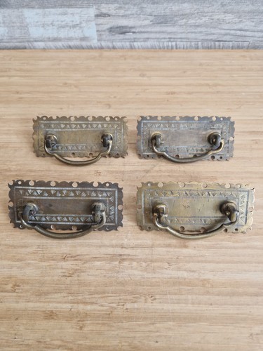Set antique brass cabinet - set, 4