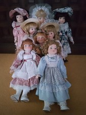 Porcelain Dolls x 8 Dolls The