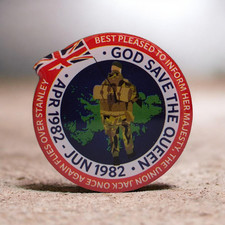 Falklands War Enamel Pin Badge