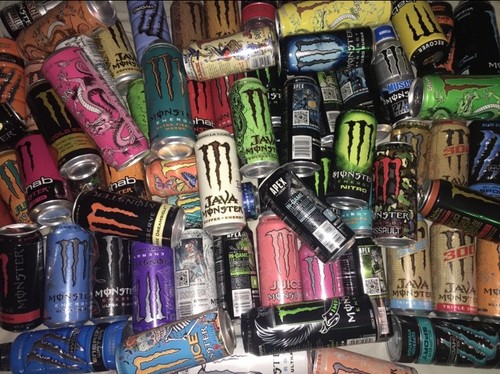 Monster energy empty cans - monster,