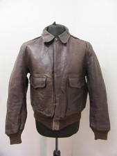 VINTAGE HERCULES HORSEHIDE LEATHER MOTORCYCLE BOMBER FLIGHT JACKET SIZE 42