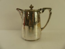 (RefJOH5) Antique Elkington silver plated CHR teapot coffeepot railway? shipping