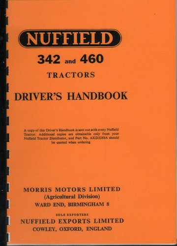 Nuffield 342 460 tractor - 342/460,