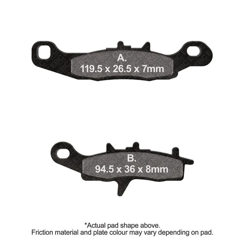 Ebc motorcycle brake pads - brake,