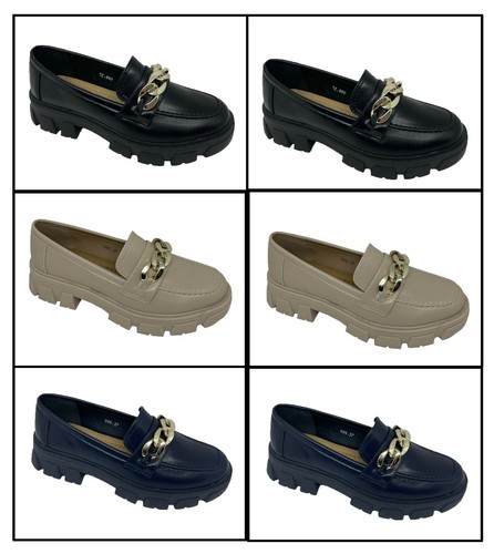 Women flat creeper chunky - flat,