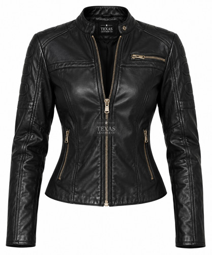 Women black lambskin leather - lambskin,