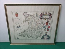 Reproduction Framed Wales Map