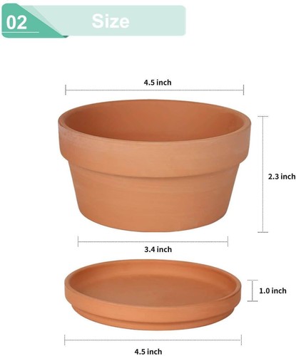 Breathable terracotta shallow - terracotta,