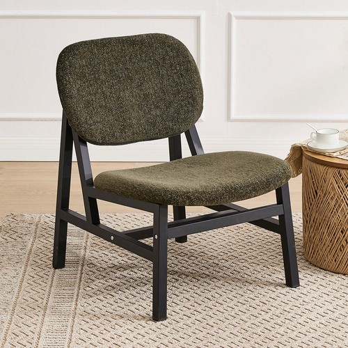 Mid century green chenille - green,