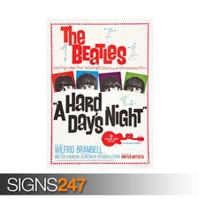 THE BEATLES poster a hard days