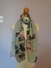 Scarf By Avon Blue With Pink &