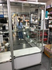 Glass Display Shelf Display Cabinet Multi-layer With Storage Display (NO POST)