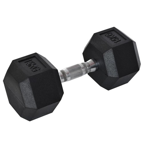 15kg single rubber - rubber, hex