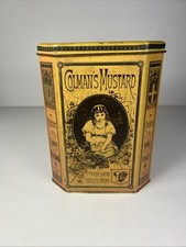 Colmans Mustard - Advertising Tin - Bulls Head - Vintage Retro - Storage -