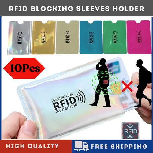 10x rfid bank card sleeve - rfid,