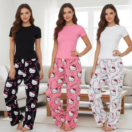 Hello kitty black - black, fleece